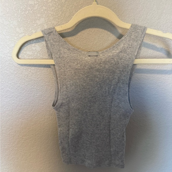SKIMS Cotton Rib Tank - Available in Light Heather Grey, Navy, & Forest Green - Picture 4 of 12